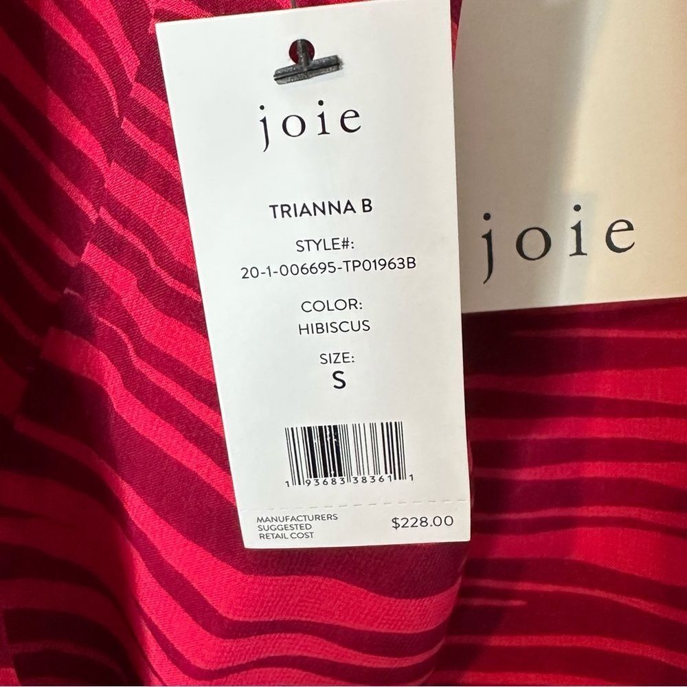 Joie Trianna b Red Silk Halter Tank Top | Size S - Picture 6 of 7